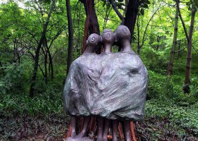 公園同一首歌景觀銅雕 景觀雕塑人物內容文件彩色