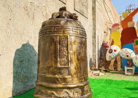 銅雕寺廟警鐘雕塑擺件 銅鐘雕塑寺廟警鐘校區(qū)鳳凰