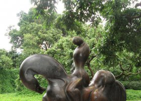 公園抽象騎馬人物景觀銅雕 