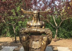 銅雕古代神農(nóng)氏人物雕塑 神農(nóng)雕塑廠家模型作品作者