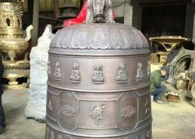 寺廟銅雕鐘鑄銅鐘雕塑 銅鐘雕塑廠家來圖規(guī)格哈爾