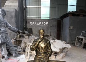 古代名匠魯班人物銅雕 魯班雕塑大全木工辦公室模型