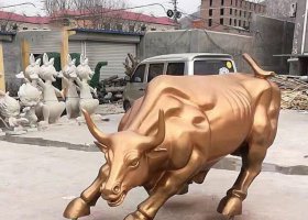 企業(yè)華爾街牛銅雕 華爾街牛雕塑華爾街擺件風水來歷