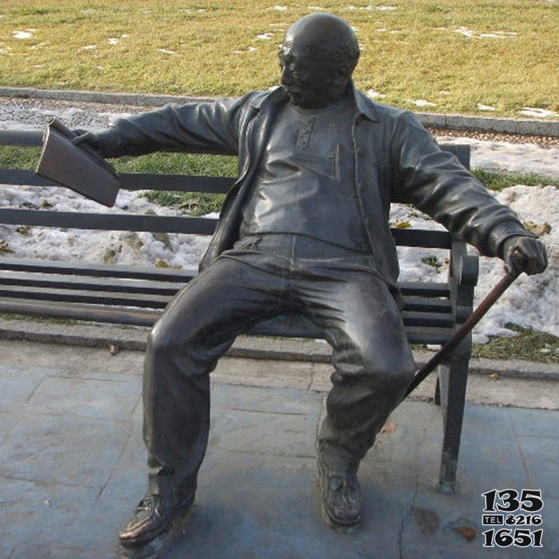 公園看書人物銅雕雕塑擺件廠家直銷 圖片