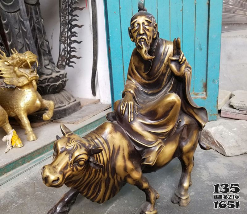 老子銅雕 老子雕塑吳為山故鄉(xiāng)牛的池山圖片