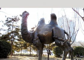 銅雕公園戶外駱駝雕塑 駱駝雕塑銅雕旗艦店古銅淖爾市