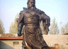 銅雕塑伽藍(lán)菩薩商業(yè)神武財神廟宇擺件 財神雕塑財神爺算盤田黃場站