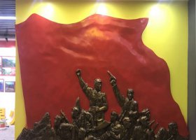 玻璃鋼紅軍雕塑仿銅人物八路軍新四軍雕塑像旅游區(qū)裝飾擺件 八路軍雕塑紀(jì)念館造型學(xué)校國旗