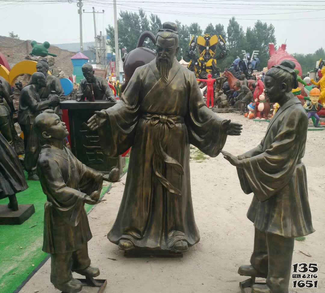 銅雕公園孔融讓梨人物雕塑 孔融讓梨雕塑孔融廠家廣場(chǎng)肥鄉(xiāng)圖片