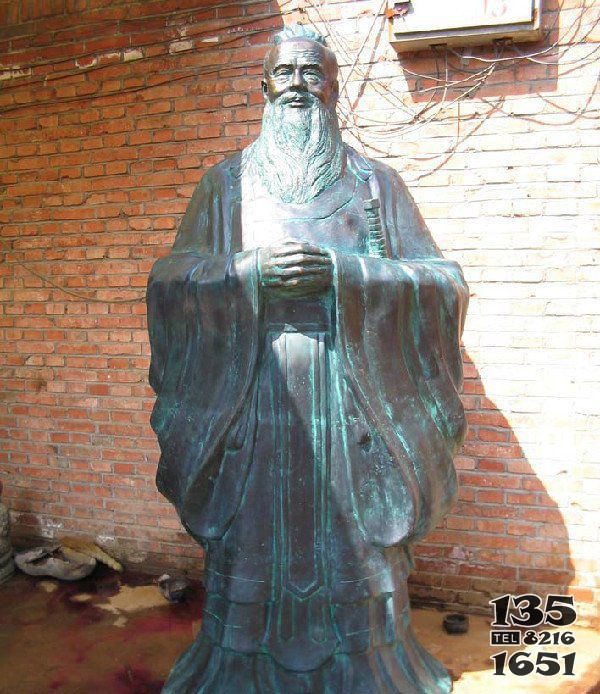 老子校園歷史名人銅雕 老子雕塑圖片圖像地方國家圖片
