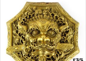 獅子頭銅獅子頭銅浮雕 銅獅子雕塑價(jià)格景區(qū)中式生肖