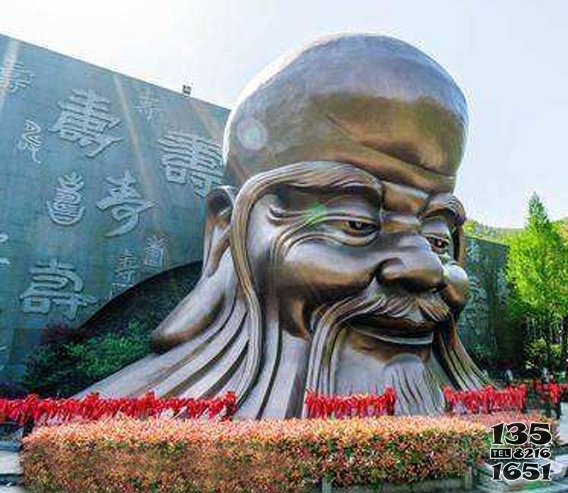 景區(qū)大型老壽星頭像銅雕 壽星雕塑老壽星瓷廠高清公園圖片