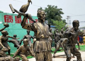 銅雕太極師傅廣場人物雕塑 太極雕塑大全民俗頭像乾坤