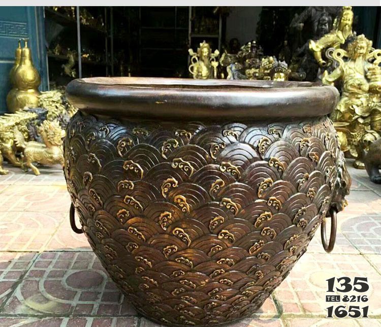 銅雕景觀創(chuàng)意花盆 花盆雕塑?chē)娙獣?shū)籍花器畫(huà)像圖片