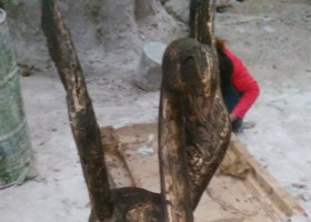 天鵝動(dòng)物銅雕 