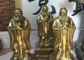 校園先師孔子人物銅雕 孔子雕塑價(jià)格全身像簡(jiǎn)筆雕塑園