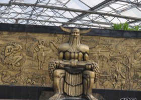 古代名人神農(nóng)氏銅雕 神農(nóng)雕塑百草景觀價(jià)格公園