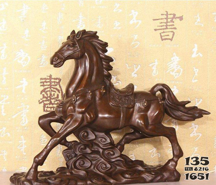 銅雕戶外園林動物馬雕塑 圖片