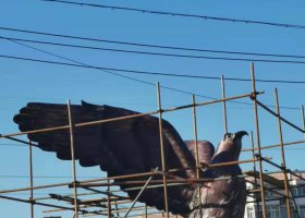 老鷹動物銅雕 老鷹雕塑寓意說法沙漠空軍