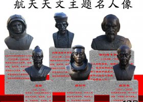 航天天文主題人物銅雕  