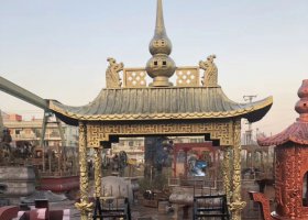 方形銅雕香爐戶(hù)外擺件廣場(chǎng)景觀雕塑  香爐雕塑廠家葡萄陳巧生臥式