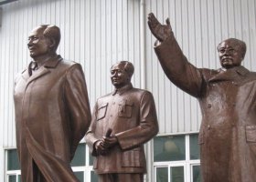 毛主席偉人銅雕 毛主席雕塑主席真?zhèn)芜^程公園