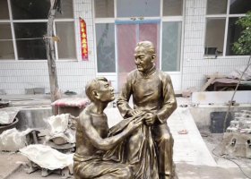 游子吟人物銅雕 