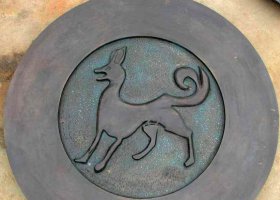 定做鍛銅雕浮雕動物圓形壁畫銅雕塑擺件 