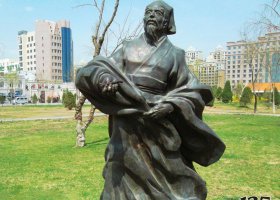 校園古代名人王安石銅雕 