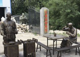 買賣小吃的人物銅雕 小吃雕塑民俗質(zhì)量高清價格表