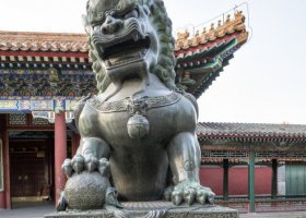 青銅故宮獅子銅雕 
