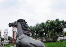 公園馬動(dòng)物銅雕 