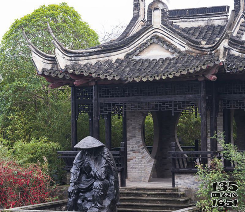 姜太公銅雕 圖片
