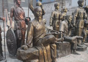 古代名人銅雕 名人雕塑景區(qū)作者任丘群雕