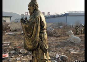 公園人物至圣先師孔子銅雕 孔子雕塑人物全集年級金屬
