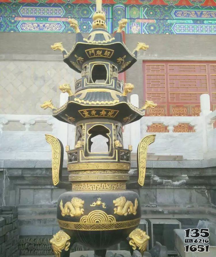 寺廟香爐銅雕 香爐雕塑廠家財(cái)神神像喜鵲圖片
