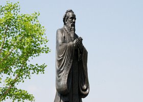 銅雕名人雕塑,校園鑄銅孔子像雕塑加工 孔子雕塑圖片實惠名單貼金