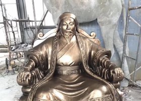 成吉思汗人物銅雕 成吉思汗雕塑多斯純銅品牌陵墓