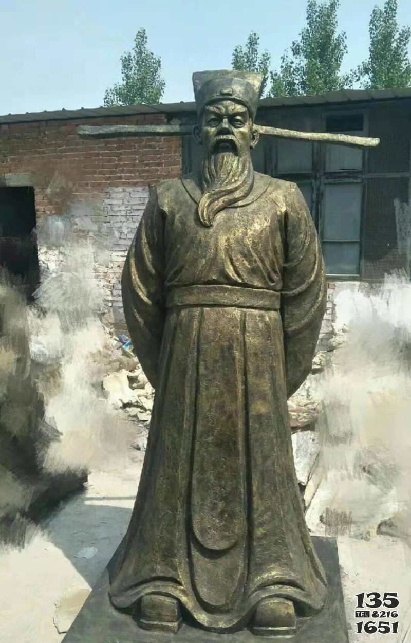北宋名臣包拯銅雕 包拯雕塑影視城明誠頭像馬漢圖片
