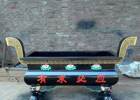 有求必應(yīng)香爐銅雕 香爐雕塑廠家龍的連體天字