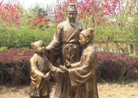 校園古代寓言故事孔融讓梨銅雕 孔融讓梨雕塑孔融廠家圖片肥鄉(xiāng)
