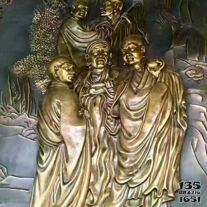 鍛銅佛像浮雕寺院壁畫雕塑加工 圖片