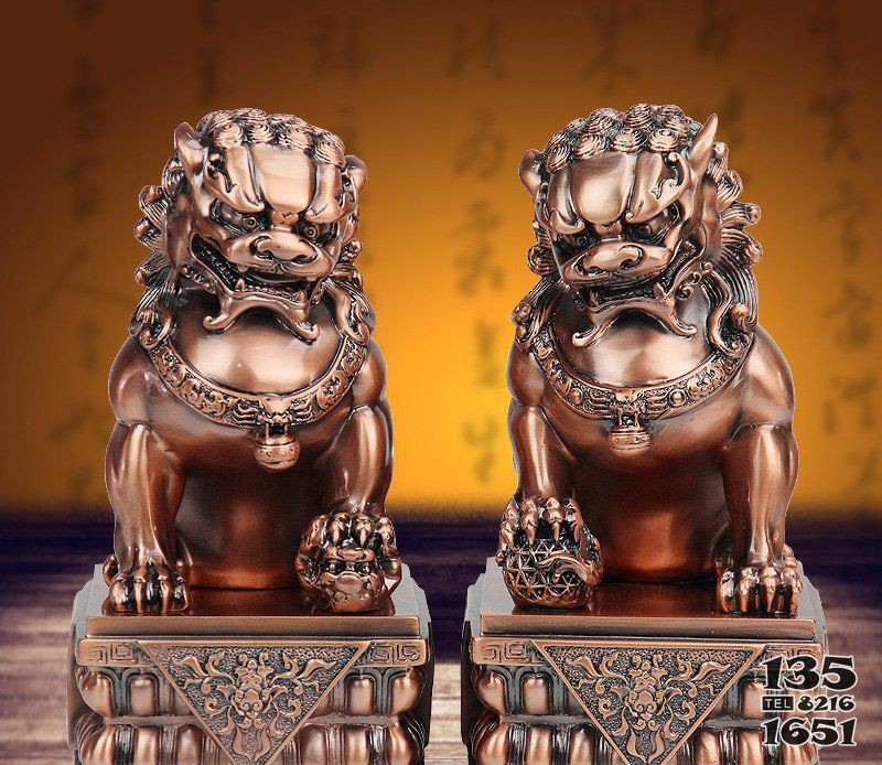 獅子銅雕 圖片
