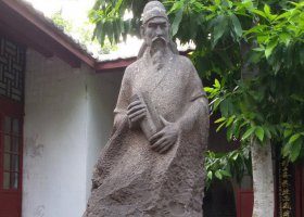 廣場(chǎng)胡銓名人銅雕 名人雕塑校園體育館梁平大安
