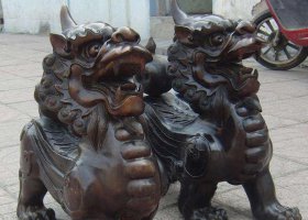 加工定做銅雕動物鎮(zhèn)宅風(fēng)水麒麟貔貅獨(dú)角獸擺件 獨(dú)角獸雕塑圖片高清泥巴南陽