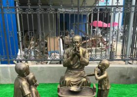 吹糖人民俗銅雕 糖人雕塑教程博物館有限公司