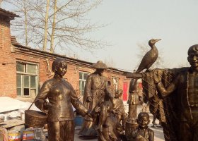 公園景觀買魚回家銅雕 景觀雕塑大型蛋糕考拉工人