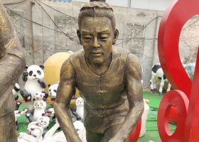 播撒種子農(nóng)場(chǎng)景觀銅雕擺件 景觀雕塑制作設(shè)計(jì)院情侶政府