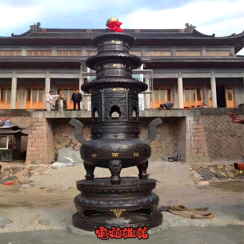宗祠廟宇大型銅鑄香爐雕塑 宗祠廟宇大型銅鑄香爐雕塑