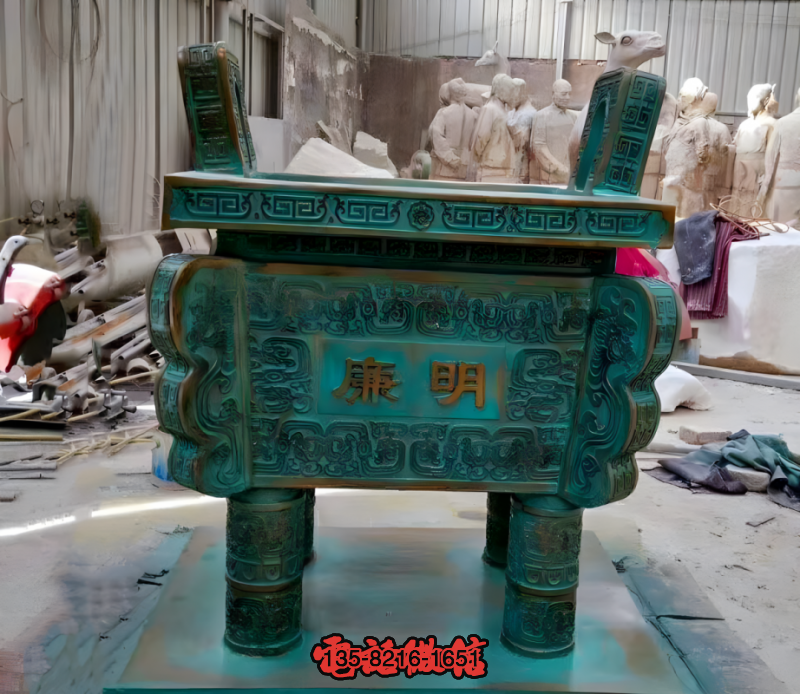 鑄銅青銅鼎雕塑 鑄銅青銅鼎雕塑